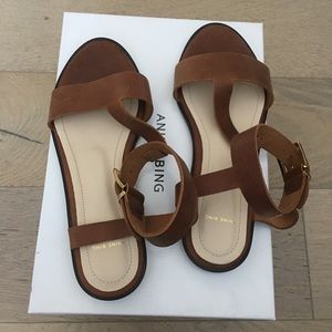 Anine Bing Brown Leather Sandal